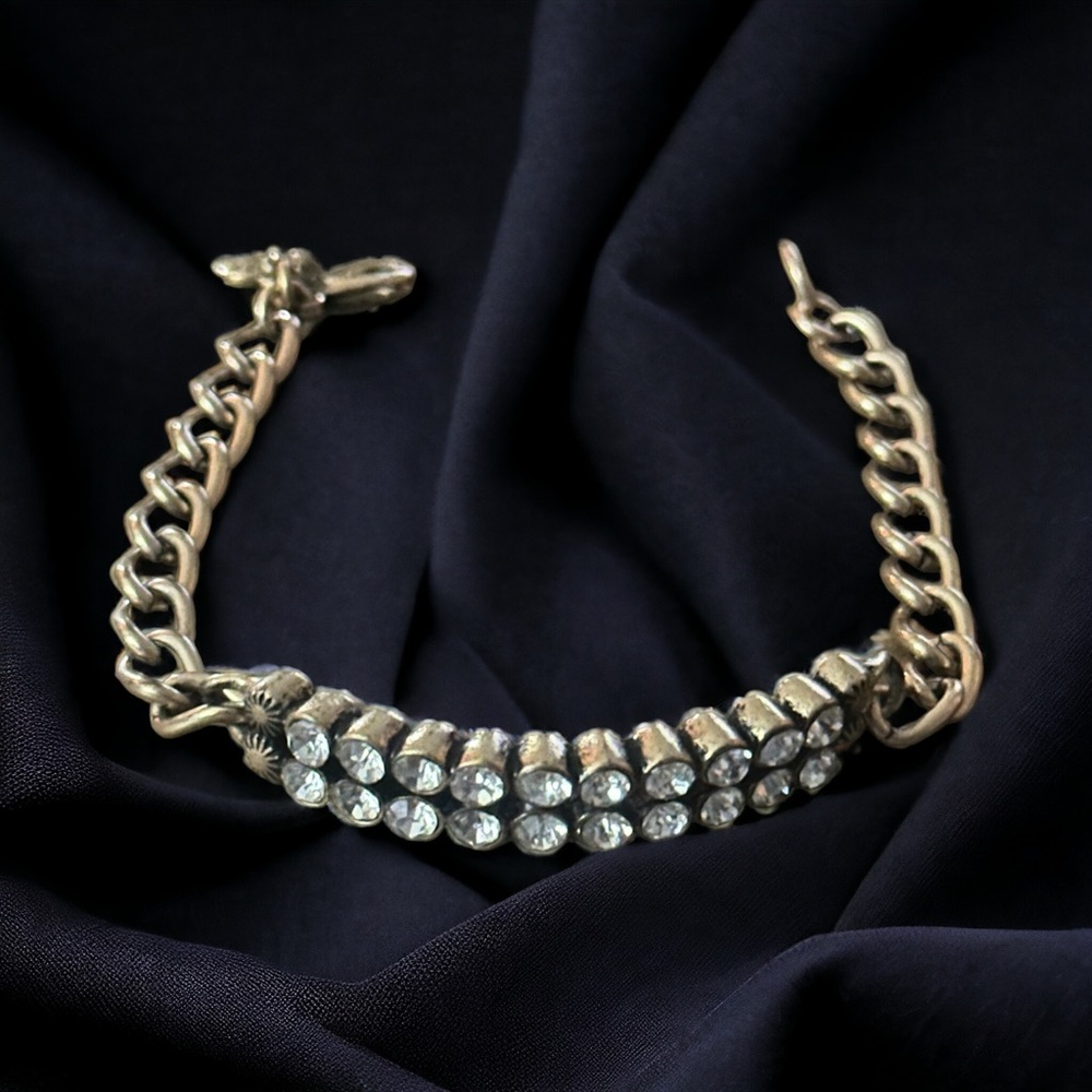 J. Crew rhinestone chain bracelet